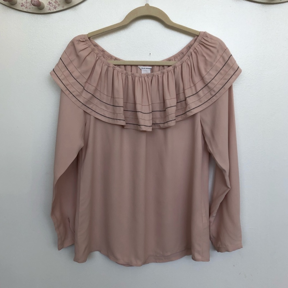 Club Monaco ruffle top
